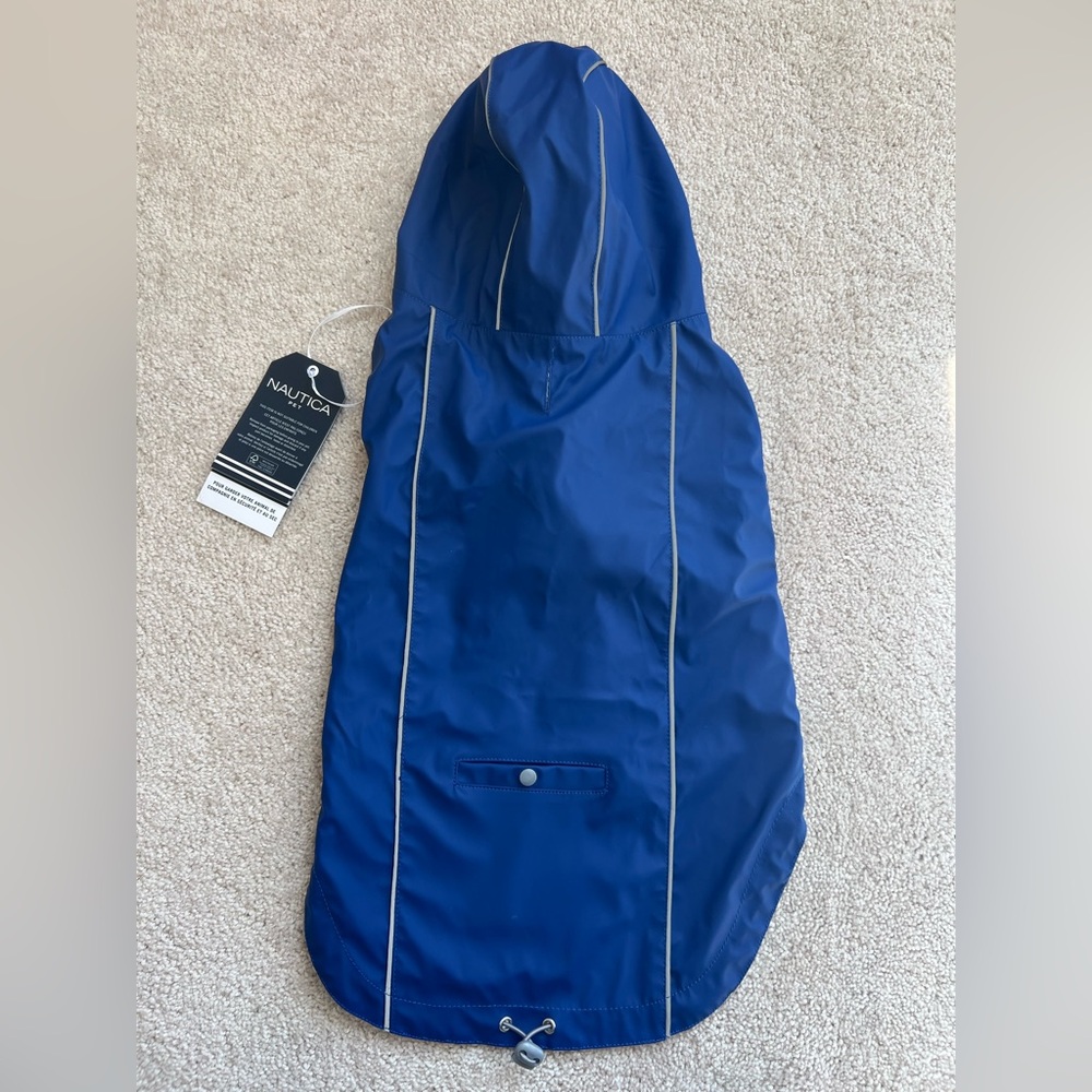 Nautica Blue and White Striped Jacket